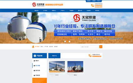 新疆天冠烘储公司网站建设